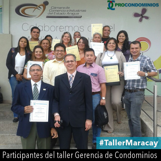 Exitoso nuestro taller: Gerencia de Condominios en Maracay 31 de mayo de 2016