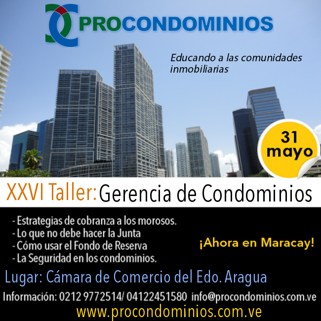 XXVI Taller: Gerencia de Condominios en Maracay